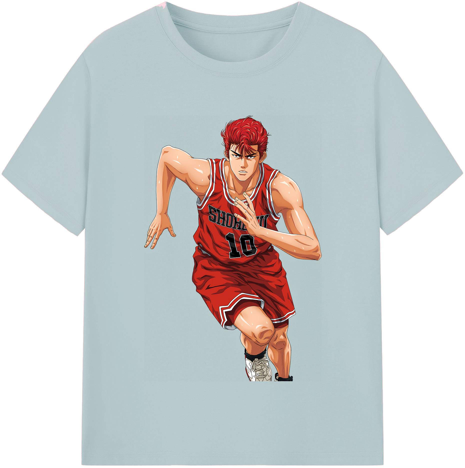 SLAM DUNK／スラムダンク 綿100％半袖Tシャツ（フロントプリント）